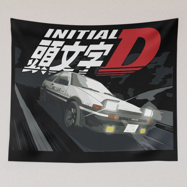 Item preview, Initial D - Mountain Drift Racing  Takumi Fujiwara's Toyota AE86 tofu  designed and sold by cowtownCOWBOY.