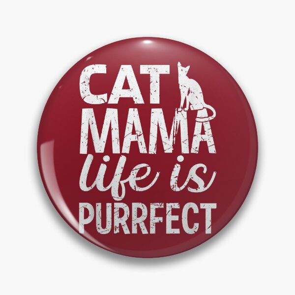 Item preview, Funny Cat Quote, Cat Mama Life is Purrfect designed and sold by Chillledtimes.