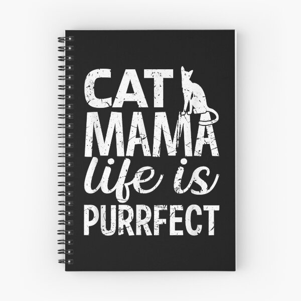Item preview, Funny Cat Quote, Cat Mama Life is Purrfect designed and sold by Chillledtimes.