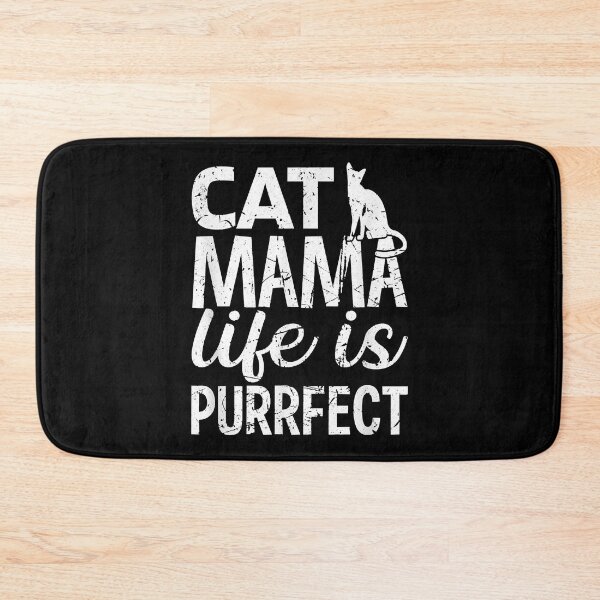 Item preview, Funny Cat Quote, Cat Mama Life is Purrfect designed and sold by Chillledtimes.