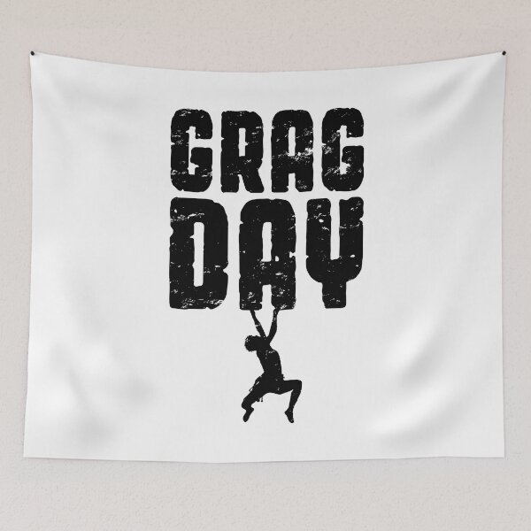 Item preview, Grag Day Rock Climbing Bouldering Funny Climber Boy designed and sold by GrandeDuc.