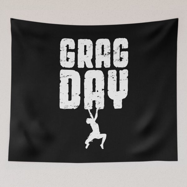 Item preview, Grag Day Rock Climbing Bouldering Funny Climber Boy designed and sold by GrandeDuc.