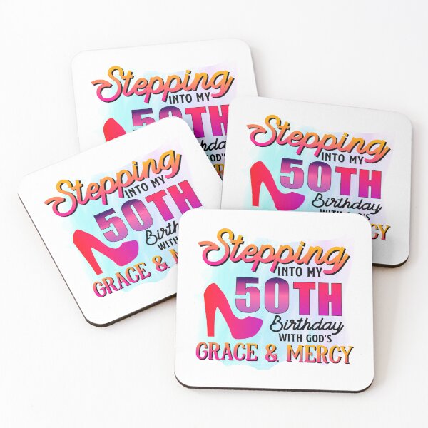Item preview, My 50th birthday with gods grace designed and sold by The Love Quill.