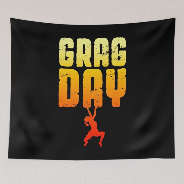 Item preview, Grag Day Rock Climbing Bouldering Funny Climber Girl designed and sold by GrandeDuc.