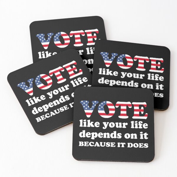 Item preview, Vote like your life depends on it. Because it does. designed and sold by Happy Puppy Print On Demand.