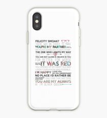 Olicity Quotes iPhone Case