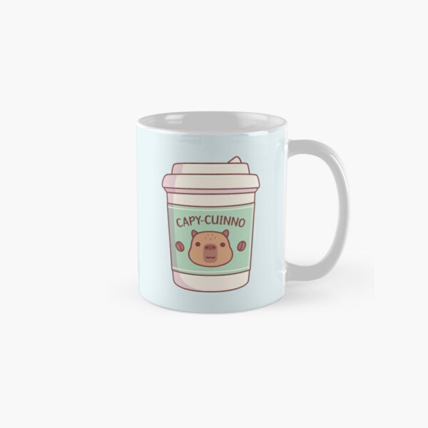 Cute Capybara Capyuccino Coffee Takeaway Cup' Sticker