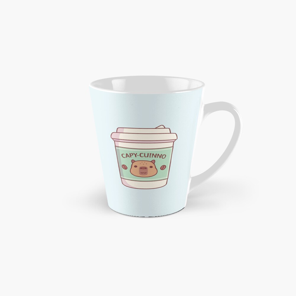 Cute Capybara Capyuccino Coffee Takeaway Cup' Sticker