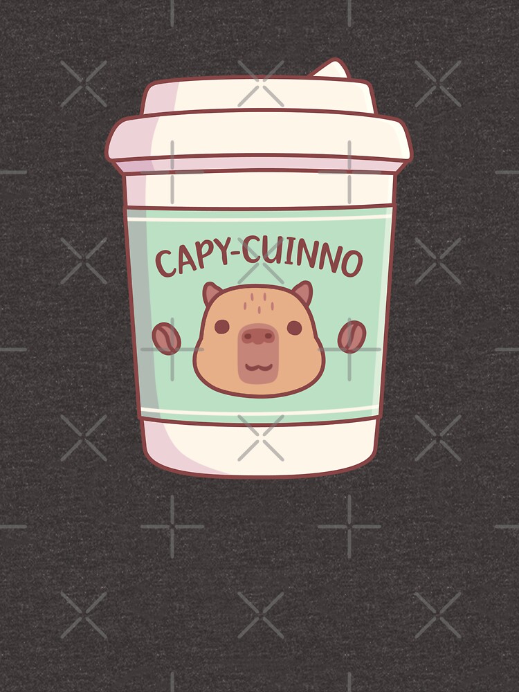 Cute Capybara Capyuccino Coffee Takeaway Cup' Sticker