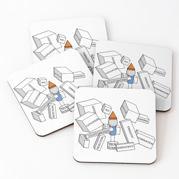 Item preview, Mignome Being Bombarded by Rectangular Prisms designed and sold by NoirPineapple.