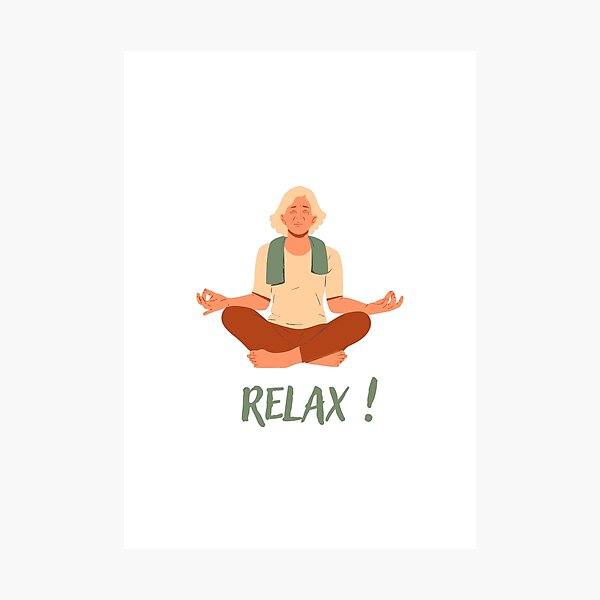 Vista previa del artículo con la obra «Relajación - Meditación/Yoga», diseñado y vendido por BuddyWho.