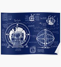 Time Machine Blueprints Poster