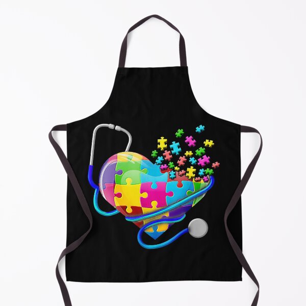 Item preview, Funny Nurse Autism Puzzle Stethoscope Heart designed and sold by HaaChris-Artis.