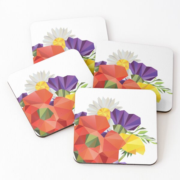 Item preview, Wild Flowers Bouquet with poppy, thistles, margaret and sow-thistle designed and sold by XOOXOO.