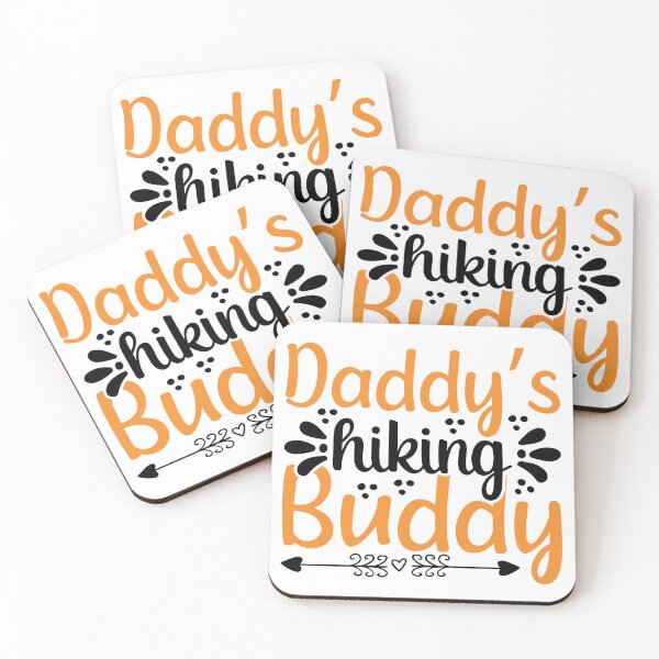Item preview, Daddys Hiking buddy I love Camping Hiking Camping Tree Mountains Tent Art Design Happy Apparel Essential Inspiration Joy Mood Funny designed and sold by DesignByHeartUK.
