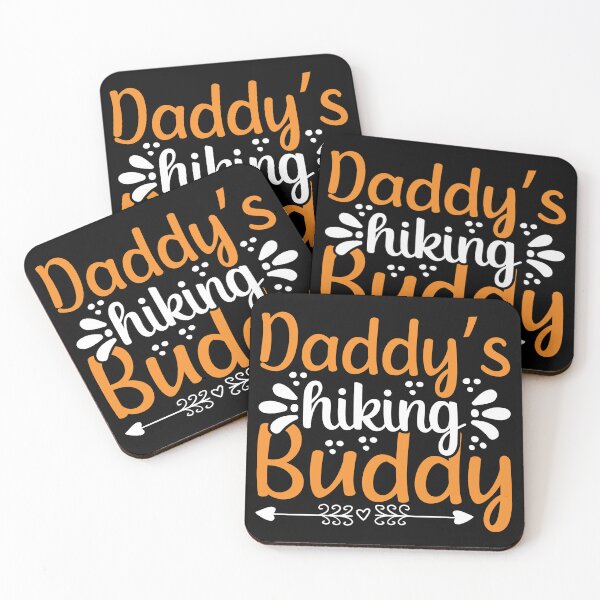 Item preview, Daddys Hiking buddy I love Camping Hiking Camping Tree Mountains Tent Art Design Happy Apparel Essential Inspiration Joy Mood Funny designed and sold by DesignByHeartUK.
