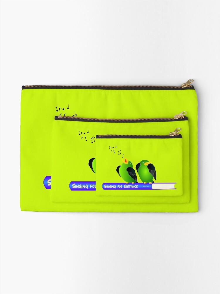 Thumbnail 2 of 4, Zipper Pouch, Sing For Distance designed and sold by ArtwithDog.