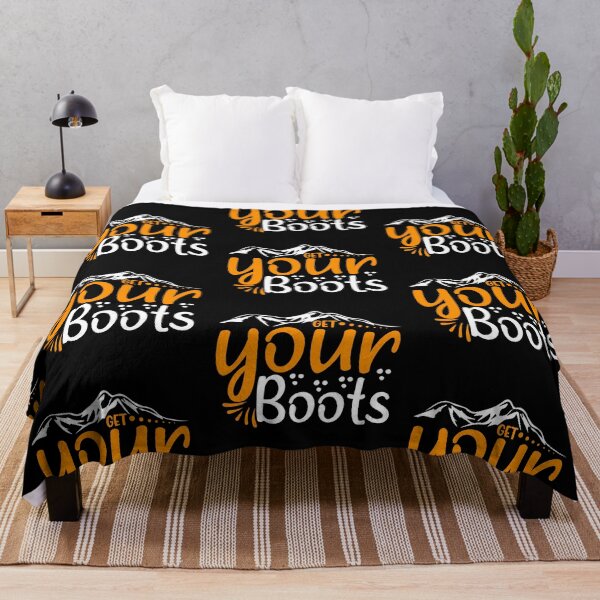 Item preview, Get Your Boots I love Camping Hiking Camping Tree Mountains Tent Art Design Happy Apparel Essential Inspiration Joy Mood Funny designed and sold by DesignByHeartUK.