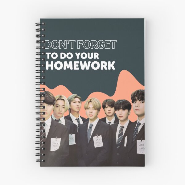Item preview, Daily reminder for ARMY BTS to study and to their homework -6 designed and sold by SiriusCelestial.