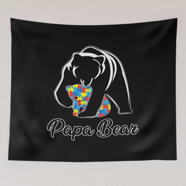 Item preview, Funny Papa Bear Autism Awareness Autism Matching Family Dad designed and sold by HaaChris-Artis.