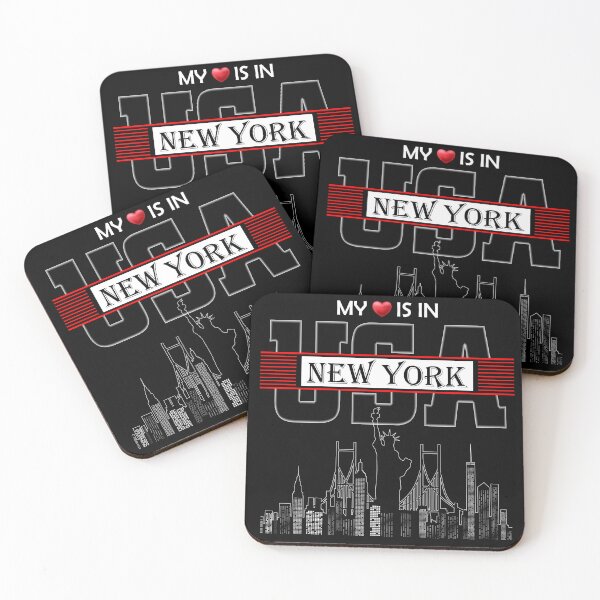 Item preview, My heart is in New York USA designed and sold by smallcatvn.