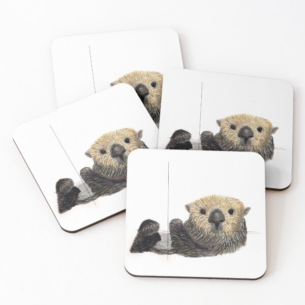 Item preview, Otter Wildlife Portrait designed and sold by KatLovattArt.