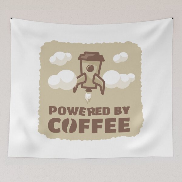 Item preview, Powered By Coffee Vintage | Rocket To Go designed and sold by Teenker.
