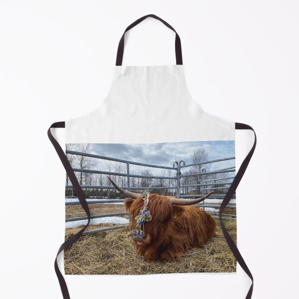 Artikelvorschau, Scottish Highland Cattle Cow and serpentine streamer 3315 entworfen und verkauft von SaarelaHighland.