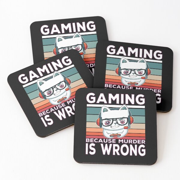 Item preview, Gaming Because Murder Is Wrong Gamer Saying designed and sold by Merchandiser099.