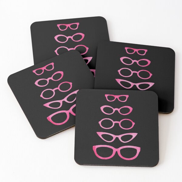 Item preview, Pink Eyeglasses In Various Shapes designed and sold by Primroaddesigns.