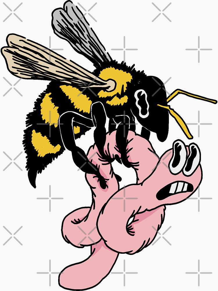 Beabadoobee Bee and worm Sticker for Sale by bootworld75