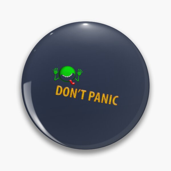 Item preview, hitchhikers guide to the galaxy movie Dont panic designed and sold by RustaBine.