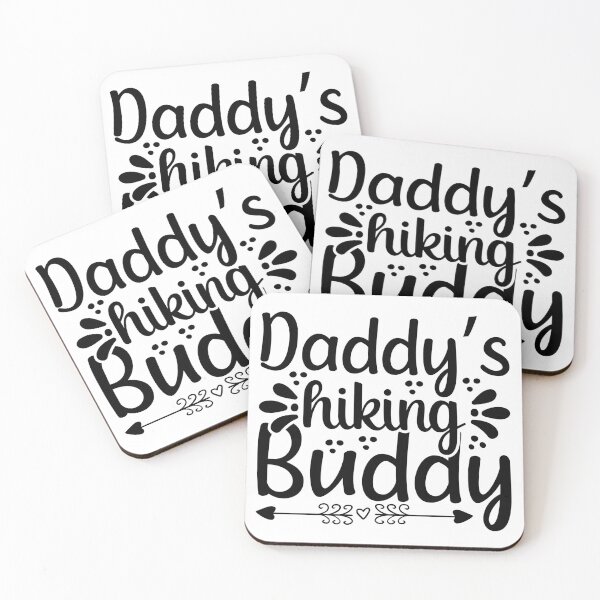 Item preview, Daddys Hiking buddy I love Camping Hiking Camping Tree Mountains Tent Art Design Happy Apparel Essential Inspiration Joy Mood Funny designed and sold by DesignByHeartUK.