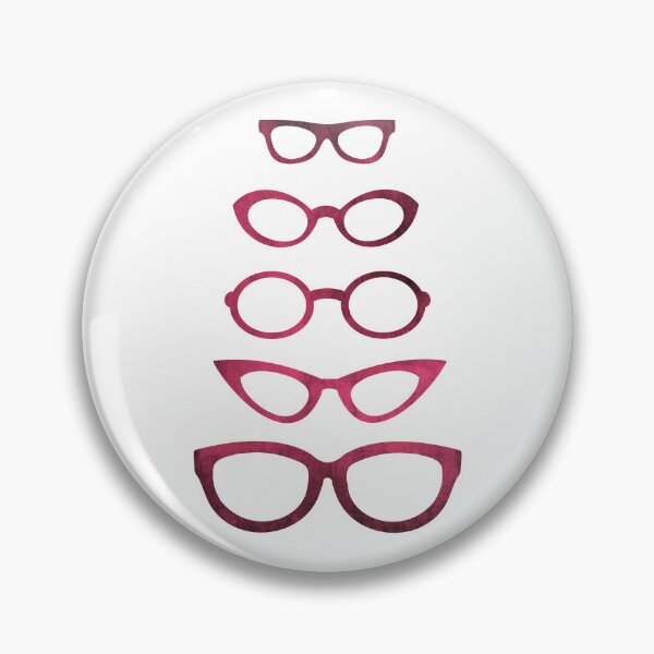 Item preview, Dark Red Eyeglasses In Various Shapes designed and sold by Primroaddesigns.