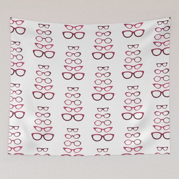 Item preview, Dark Red Eyeglasses In Various Shapes designed and sold by Primroaddesigns.