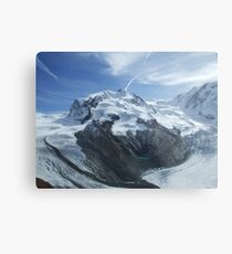 Glaciers meet .. Metal Print