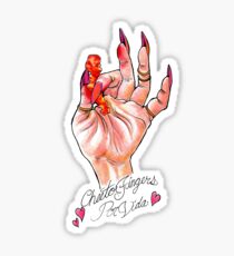 Hot Cheeto Fingers Por Vida Sticker