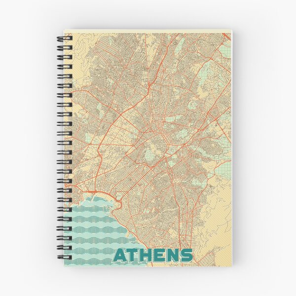 Item preview, Athens Map Retro designed and sold by HubertRoguski.