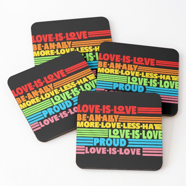 Item preview, love is love be an ally more love less hate love is love proud love is love shirt designed and sold by HowardBoehm.