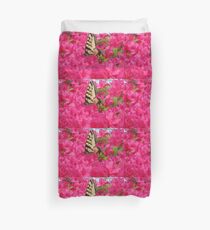 Butterfly in the azaleas ^ Duvet Cover