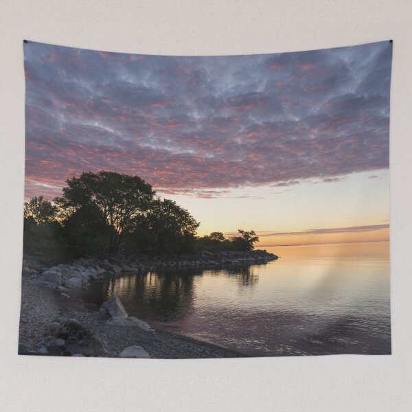 Item preview, Colorful Cove - Awaiting Sunrise on a Beach on Lake Ontario in Toronto designed and sold by Georgia Mizuleva.