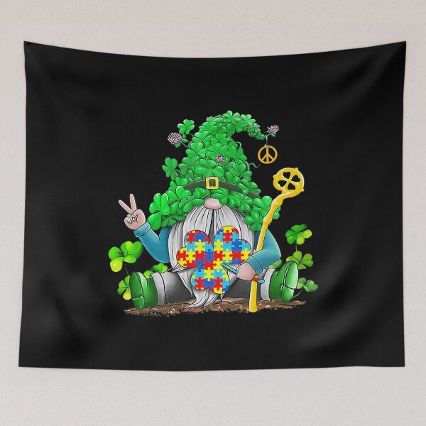 Item preview, Gnomies Shamrock Autism Awareness St Patricks Day Gnome Gift designed and sold by HaaChris-Artis.