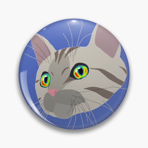 Item preview, Muted Rainbow-Eyed Tabby Cat designed and sold by Beefleaf.