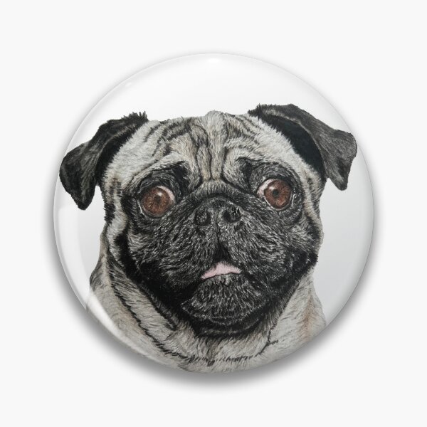 Item preview, Pug Drawing designed and sold by DrawWithSacha.