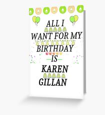 Birthday Gillan Greeting Card
