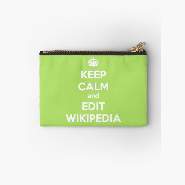 Item preview, keep calm and edit wikipedia designed and sold by mandelbrotset.