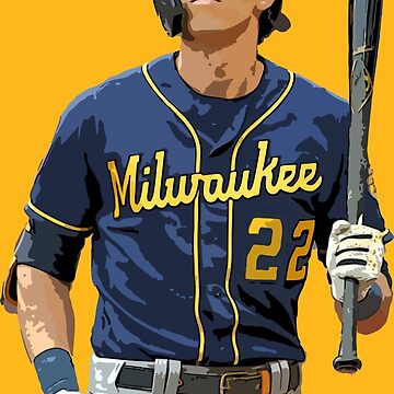 Christian Yelich during spring training Premium T-Shirt for Sale by  jennarortiz