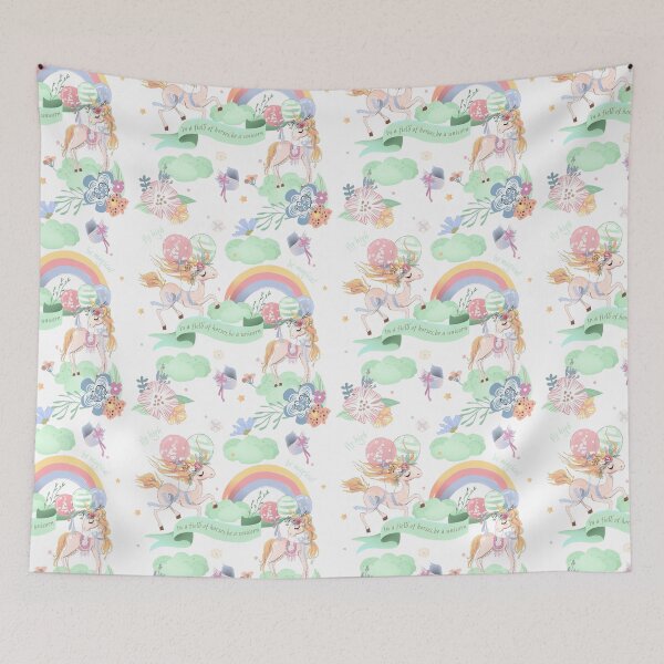 Item preview, In a field of Horses Be a Unicorn Pattern  designed and sold by Paulele.