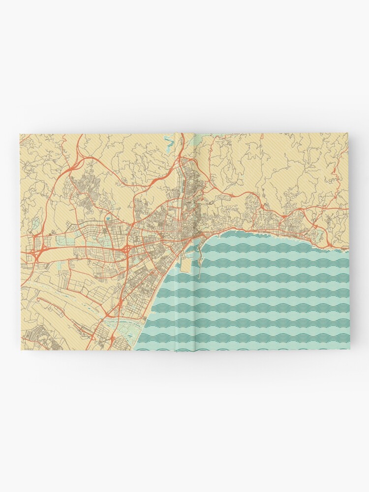 Alternate view of Malaga Map Retro Hardcover Journal