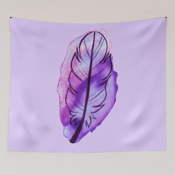 Item preview, Purple Watercolor Feather designed and sold by SaradaBoru.
